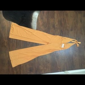 Rat and Boa 70s style halter neck romper